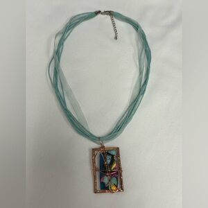 Multicolor Pendant Necklace, NWT